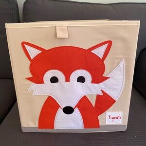 2/$20! 3 Sprouts Cube Storage Kids Fox Bin